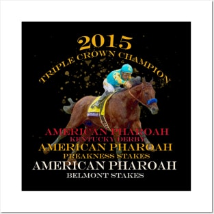 2015 Triple Crown Champion American Pharoah design Posters and Art